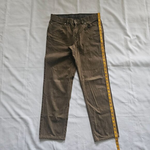 Hiltl The Ultimate Trousers Two Face Button & Zip Fly Brown Corduroy Jeans Sz 33 - Picture 16 of 16